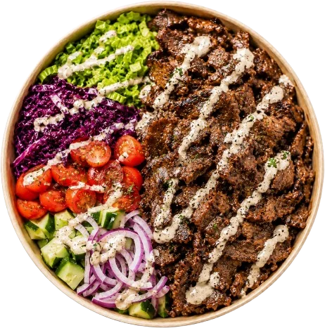 Steak & Pute Döner Bowl